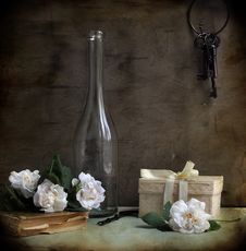 Still Life With A Bottle Stock Photography Still Life With A Bottle Stock Photography