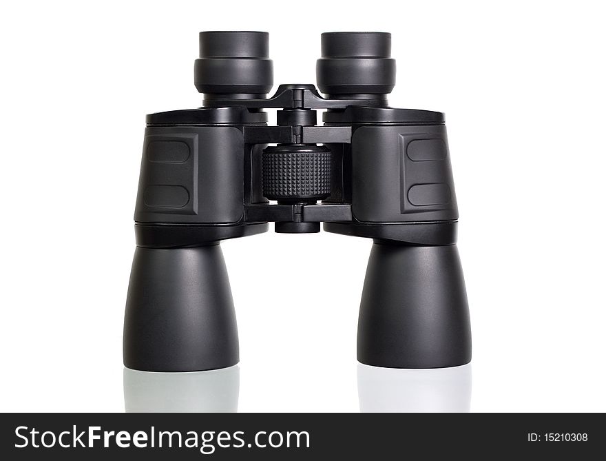 Binoculars isolated on a white background