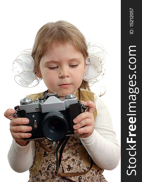 Little Girl With The Photo Camera