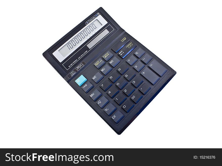 Office Calculator Isolated On The White
