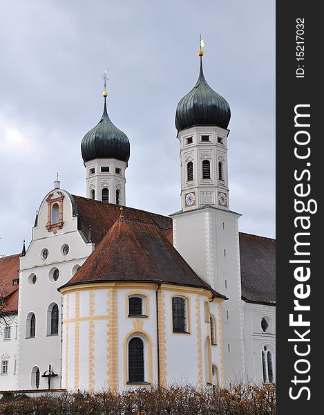 Baroque collegiate church of Benediktbeuern, Bavaria