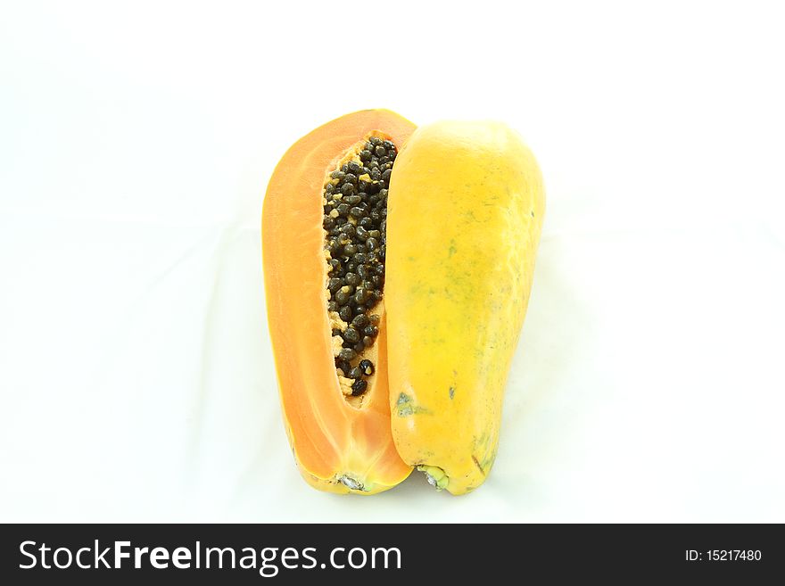 Papaya is a tropical fruit with sweet flavor