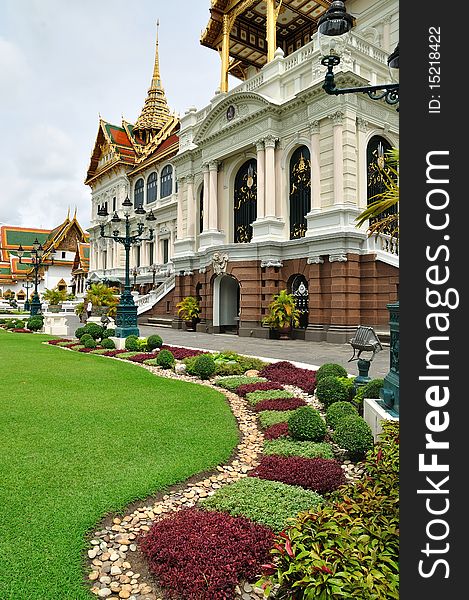 The palace at Wat Pra Kaew in Thailand. The palace at Wat Pra Kaew in Thailand