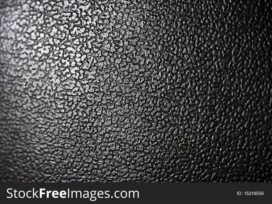 Grainy texture from black leather