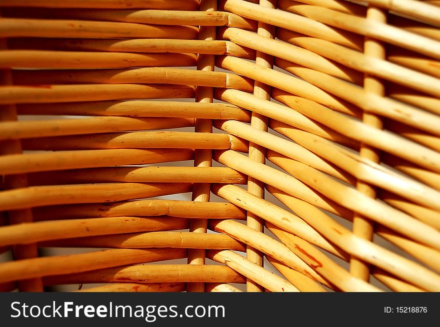 Wood texture of a wicker basket