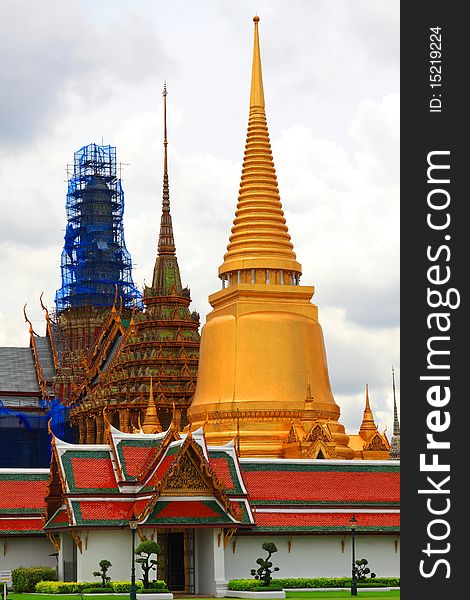 Emerald Buddha Temple in Bangkok,Thailand