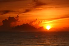 Sunrise Of  Turtle Island Royalty Free Stock Images