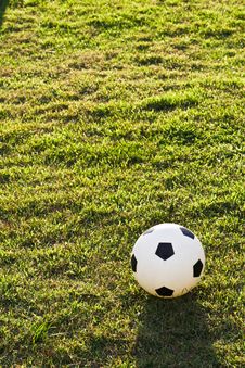Football On Field1 Royalty Free Stock Photography Football On Field1 Royalty Free Stock Photography