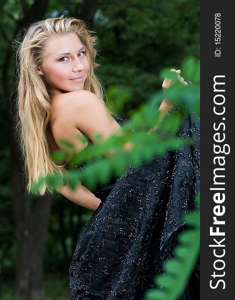 Portrait Of Beautiful Young Girl Posing