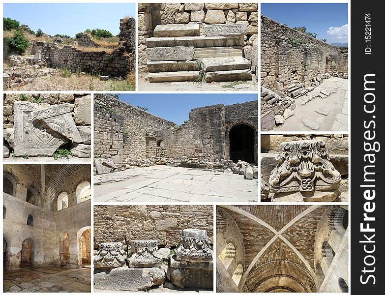 Ruins of the Saint Nicolas Church in Myra, Turkey. Ruins of the Saint Nicolas Church in Myra, Turkey