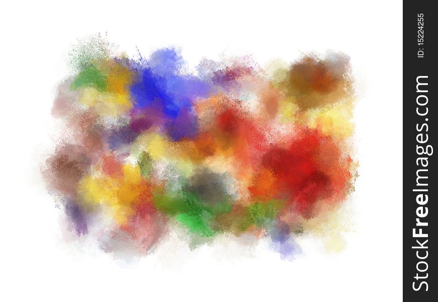 Colorful abstract watercolor brush strokes, background. Colorful abstract watercolor brush strokes, background