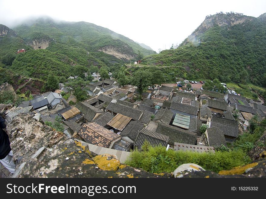 An chinese village located neary by beijing, china. Lot's of traditional house there.Its name is cuan di xia. An chinese village located neary by beijing, china. Lot's of traditional house there.Its name is cuan di xia.