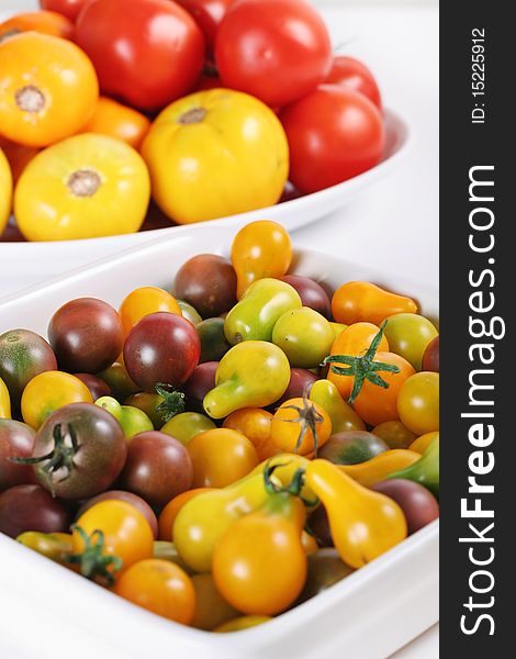 Variety Of Organic Heirloom Tomatoes