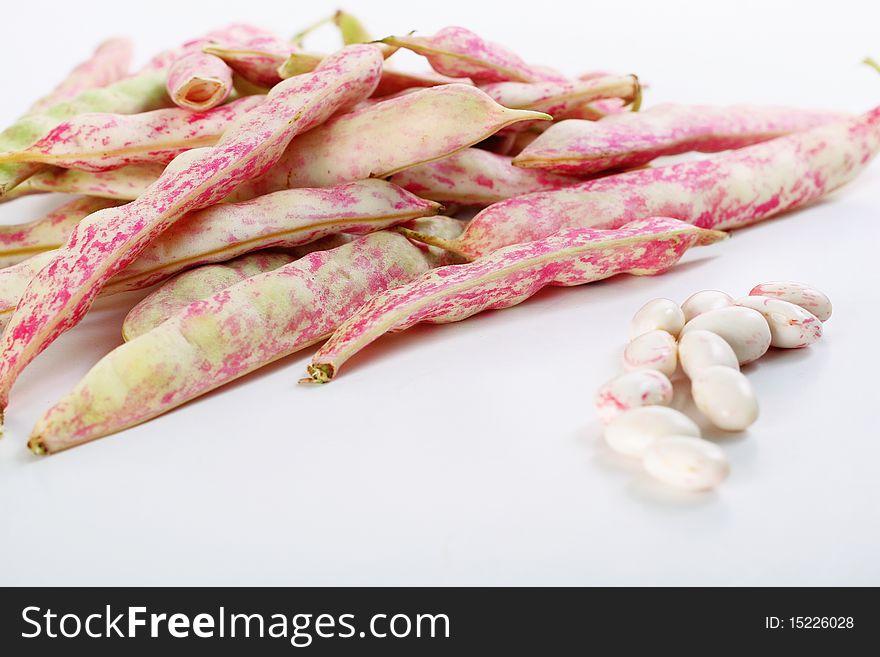 Shelled October peas from market