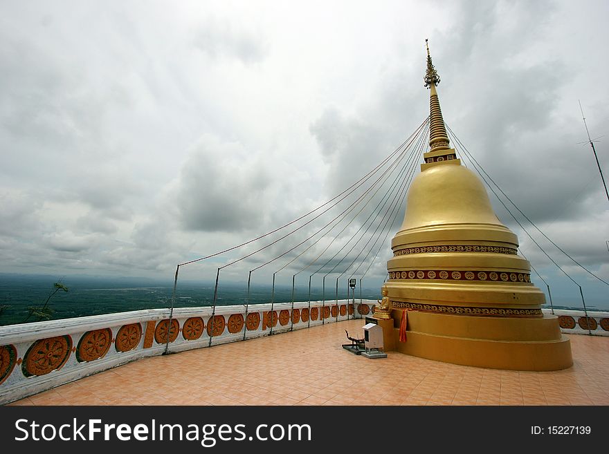 View point on top of Wat Tum Sue mountain. View point on top of Wat Tum Sue mountain