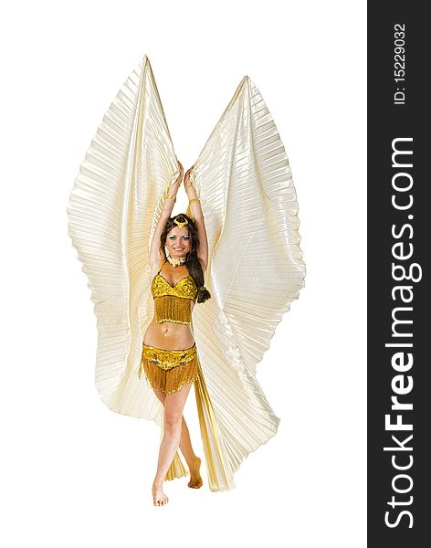 Belly Dancer with silver wings