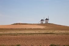 Windmills In Spain Royalty Free Stock Image Windmills In Spain Royalty Free Stock Image