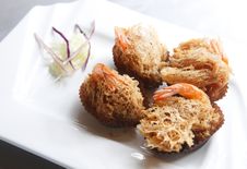 Fried Shrimp Royalty Free Stock Photo