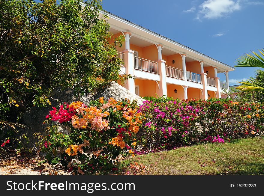 Tourist resort, five-star hotel at Cuba, Santa Clara, Caribbean