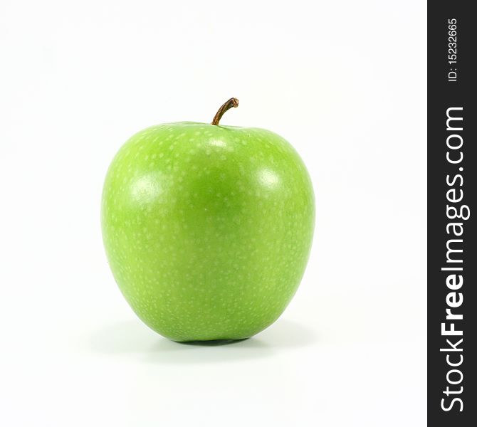 The apple fruit on white background. The apple fruit on white background