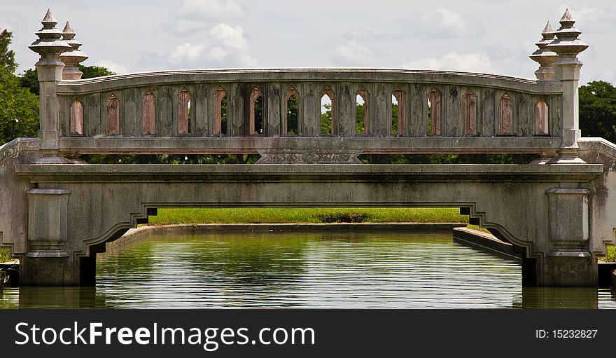 Bridge of garden in thailand