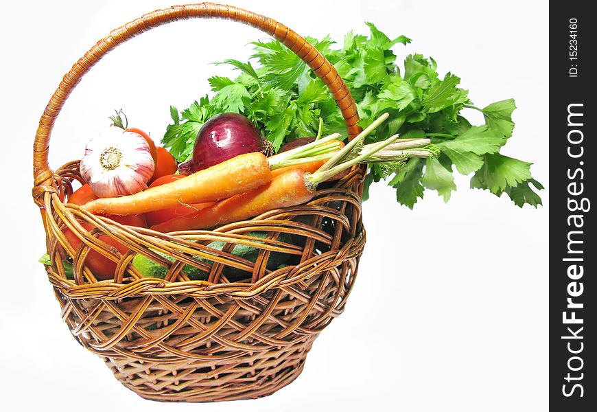 Basket Full Of Vegetables