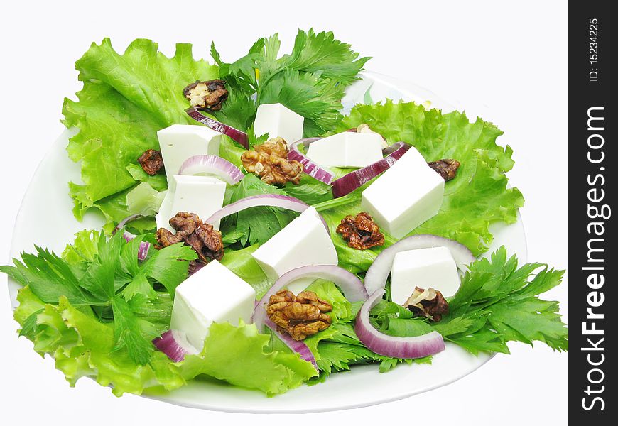 Vegetable Salad With Cheese