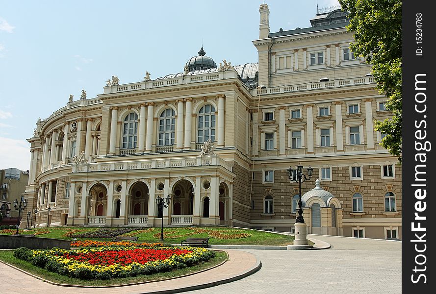 Famous opera and ballet house in odessa. Famous opera and ballet house in odessa