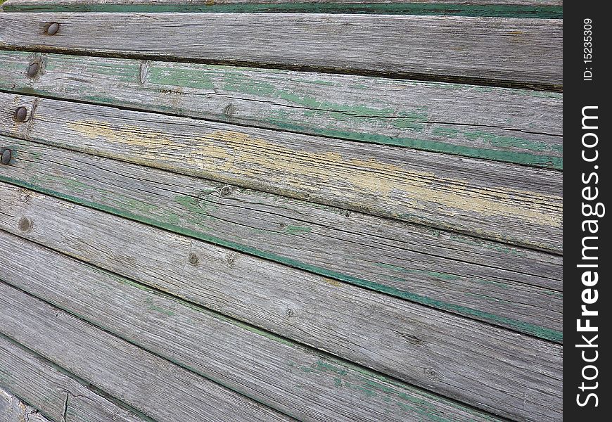 Old bench wood detail