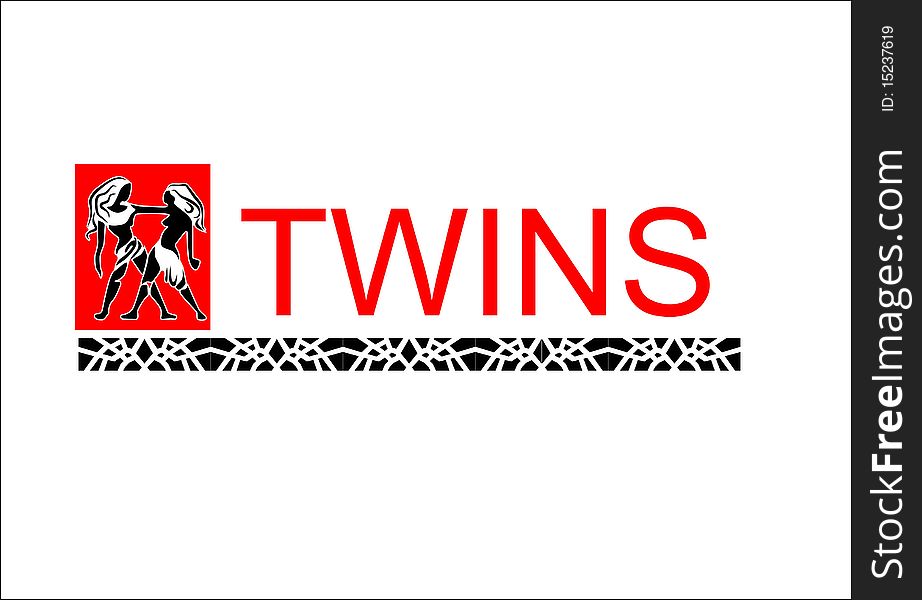 Logo night club twins striptease. Logo night club twins striptease