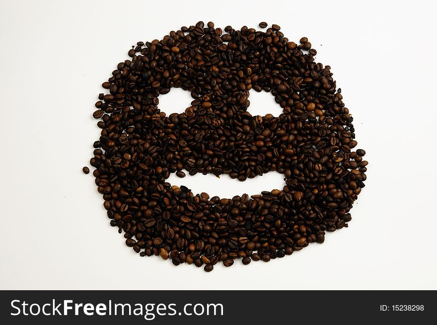 Very happy small coffee face