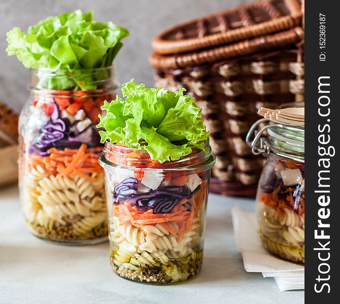 Pasta Salad In A Jar