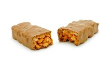 Chocolate Bar With Caramel Stock Photo Chocolate Bar With Caramel Stock Photo