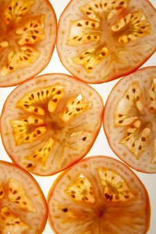 Slices Of Tomato Stock Photography