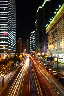 Bustling City-Shanghai Stock Images