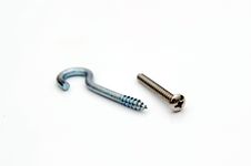 Hook And Screw Royalty Free Stock Photography Hook And Screw Royalty Free Stock Photography