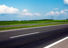 The Asphalted Road Royalty Free Stock Image The Asphalted Road Royalty Free Stock Image