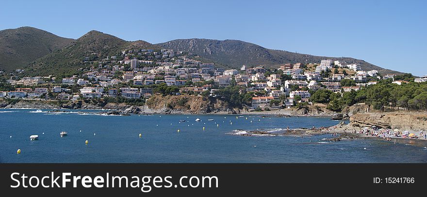 Llancia on the costa brava strip in northern spain,. Llancia on the costa brava strip in northern spain,