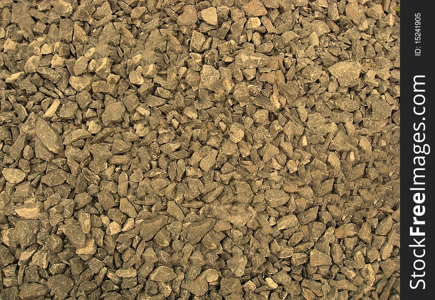 Background of rocky gravel stones closeup