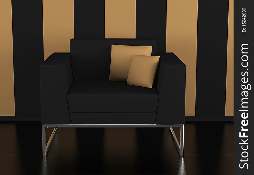 Modern Black Sofa