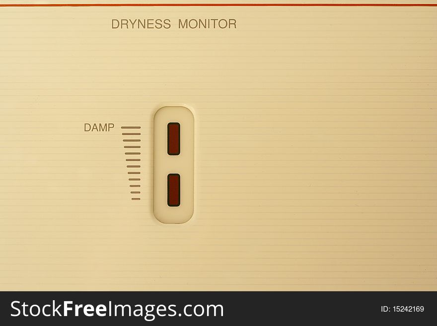 A Clothes dryer dryness monitor. A Clothes dryer dryness monitor