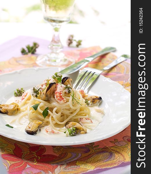 Spaghetti With Shelfish