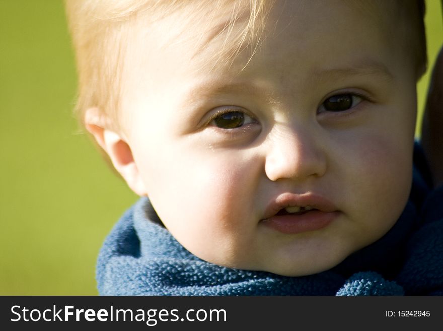 Child Enjoying The Sun