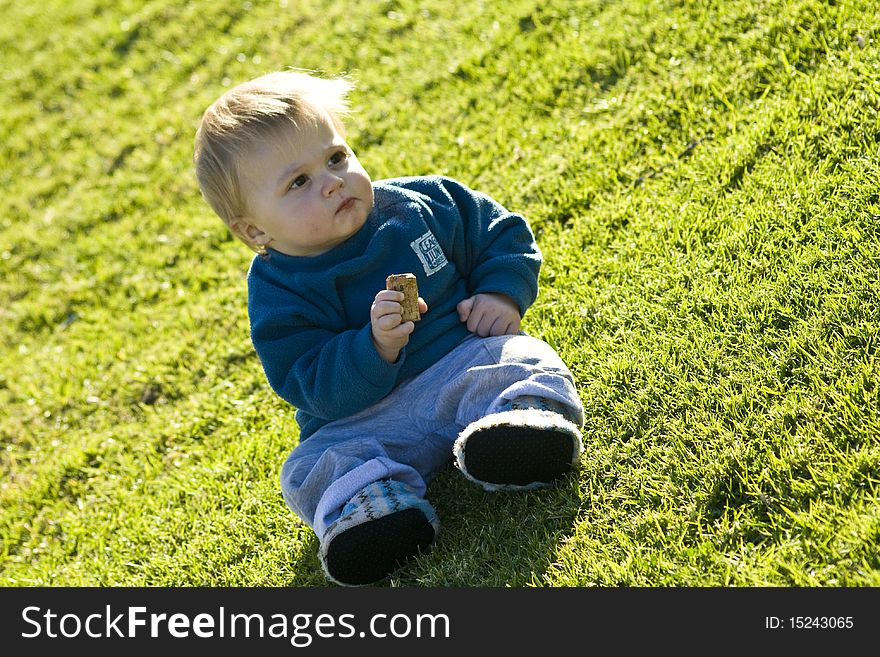 Child Enjoying The Sun