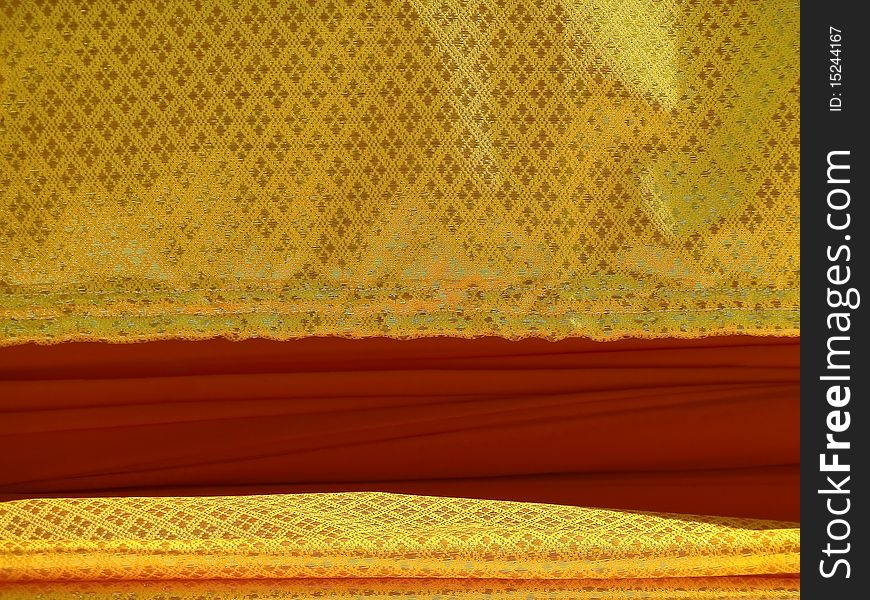 Fabric pattern and red gold