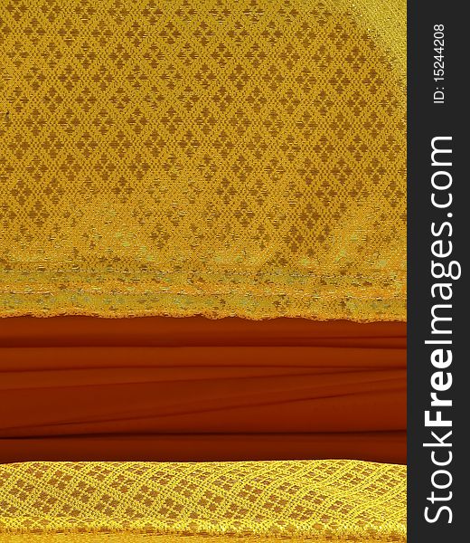 Fabric pattern and red gold