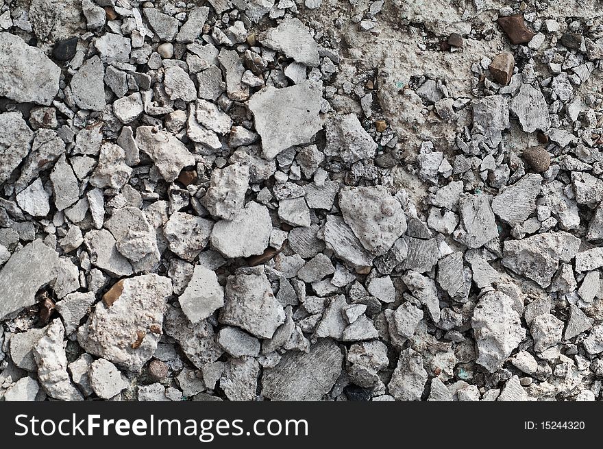 Texture with many small stones. Highly detailed background.