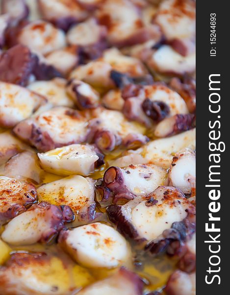 Dish Of Galician Octopus