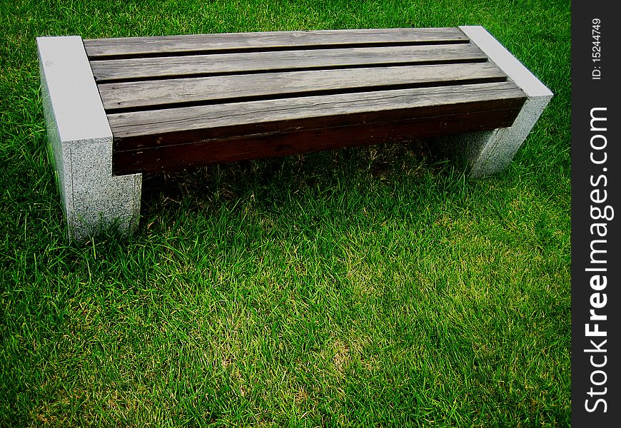 Benches at a grass idea for background. Benches at a grass idea for background