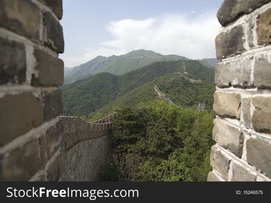 Great Wall of china mutianyu